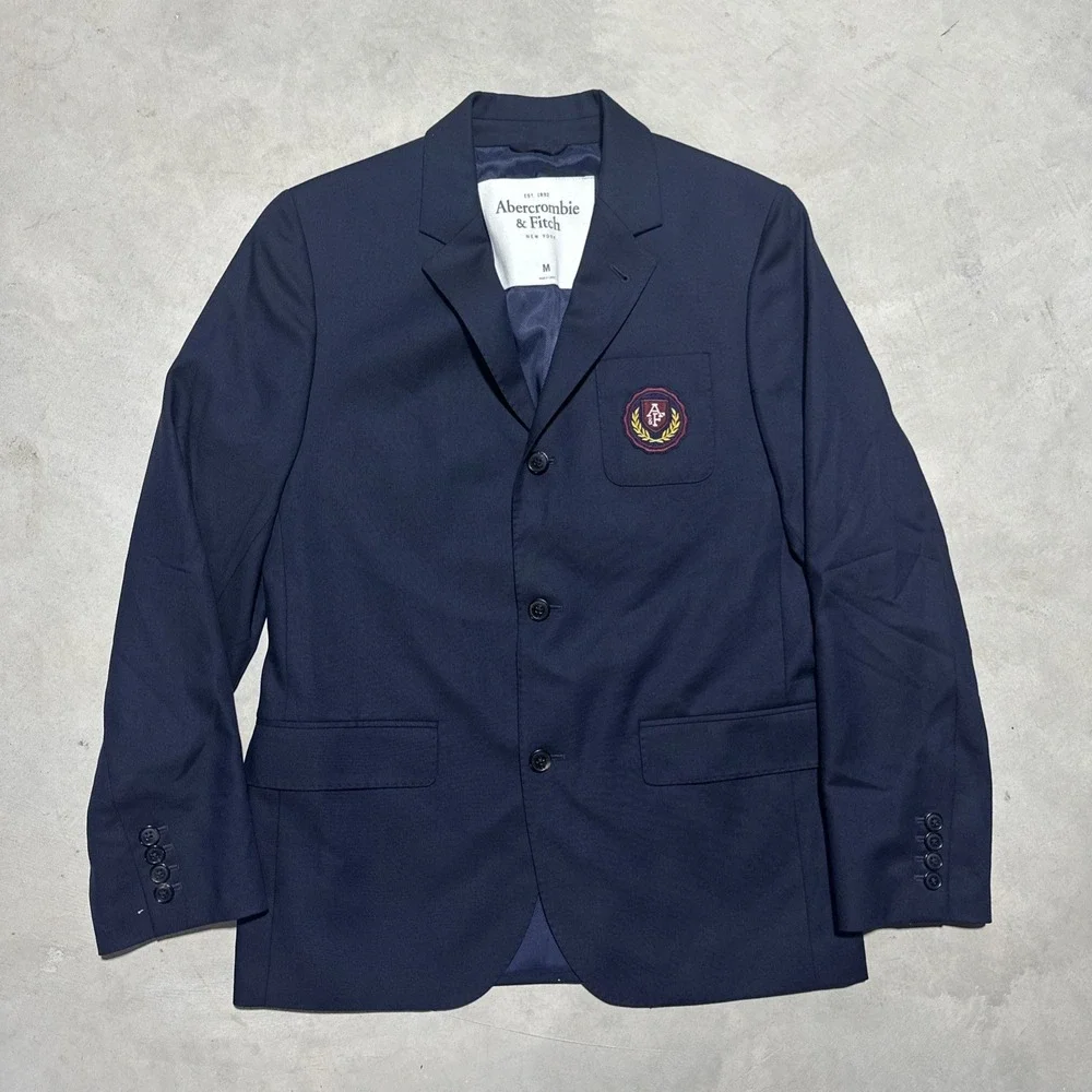 VINTAGE Y2K ABERCROMBIE & FITCH BLAZER SPORTS COAT MEN'S SZ MEDIUM $400 MSRP